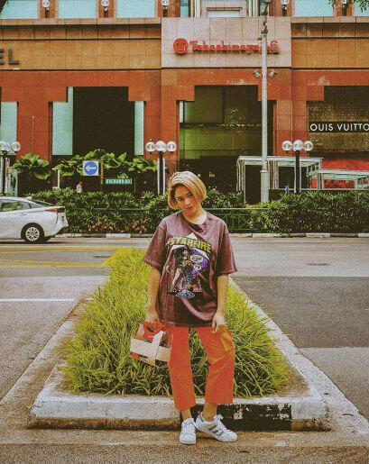 10 Inspirasi Mix and Match Outfit Edgy ala Marshanda