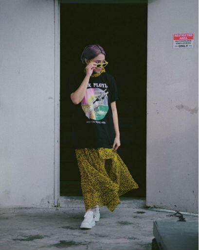 10 Inspirasi Mix and Match Outfit Edgy ala Marshanda