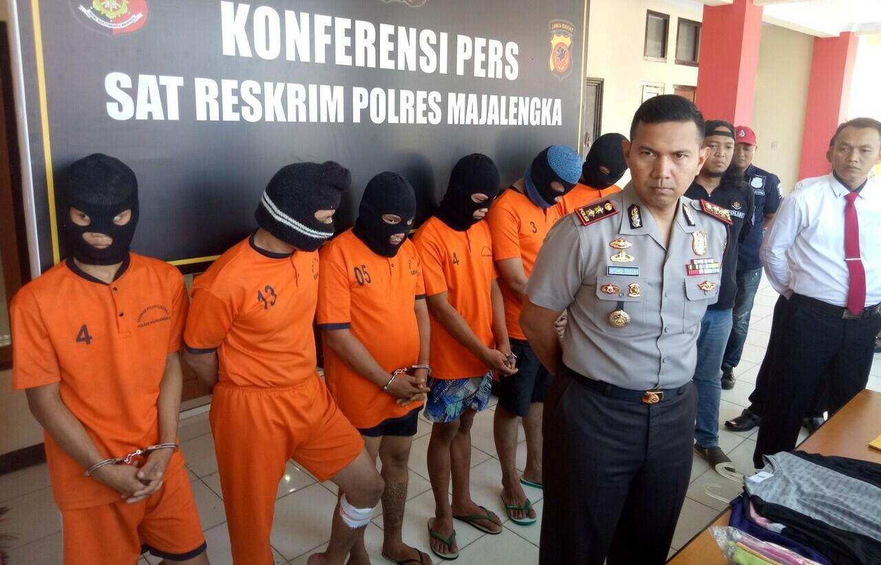 Polres Majalengka Amankan 6 Pelaku Pencurian