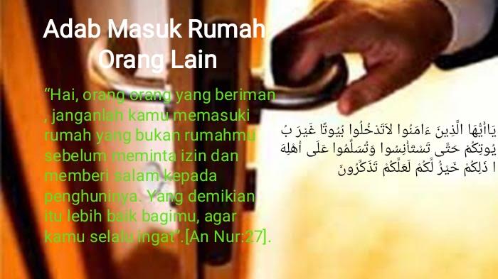 Adab Bertamu atau Masuk Rumah Orang Lain Menurut Imam al-Ghazali