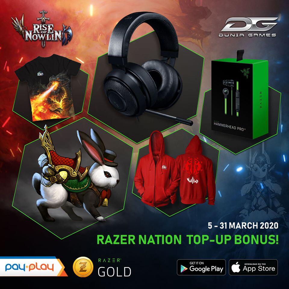 Ayok, Dapatkan Razer Headset dari Main Rise of Nowlin!