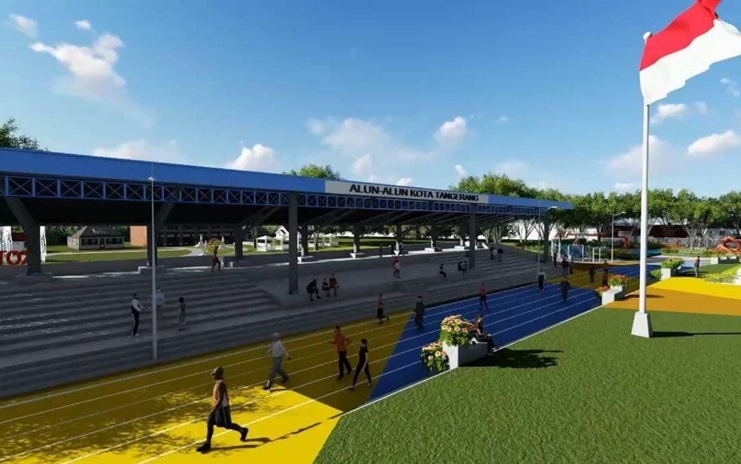 Alun-Alun Kota Tangerang di Renovasi, Dilengkapi Berbagai Fasilitas