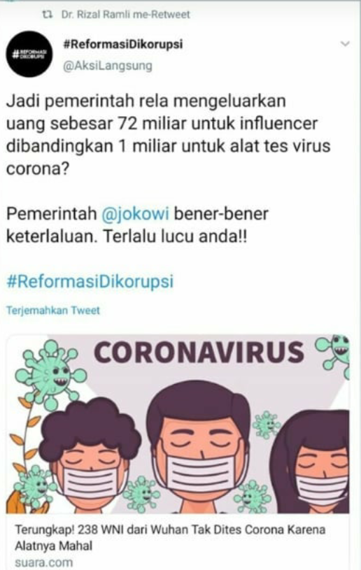 Alert! 13 Pasien Positif Corona, Total Jadi 19 Orang di RI