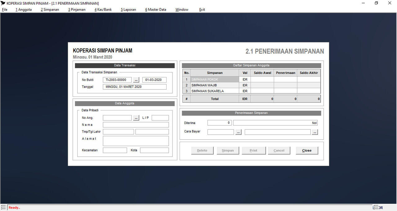 Aplikasi Koperasi Simpan Pinjam Gratissss