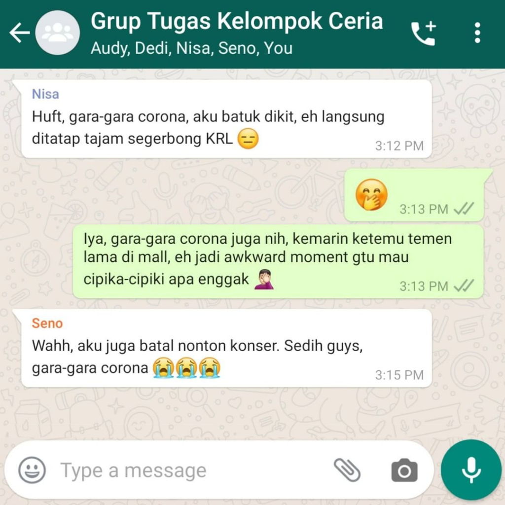 Viral Obrolan WAG &quot;Gara-gara Corona&quot;, Netizen Ikutan Curhat, Unik dan Menyedihkan!