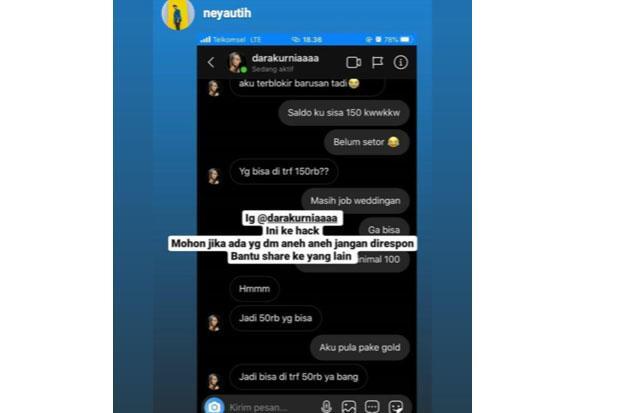 Instagram Ambo 2017 Kobar Diretas Haker, Para Korban di DM Minta Transfer Dana
