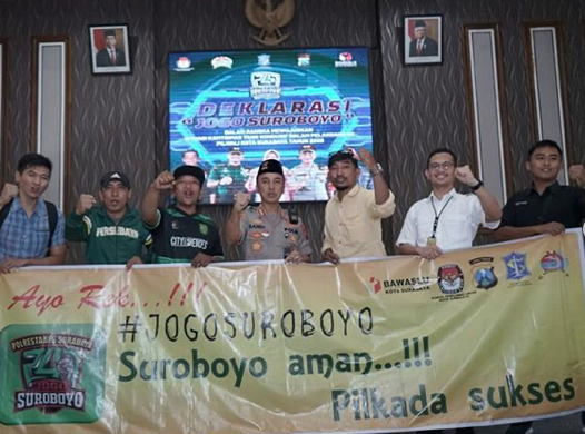 Sambut Pilwali Kapolrestabes Surabaya Deklarasikan Jogo Suroboyo