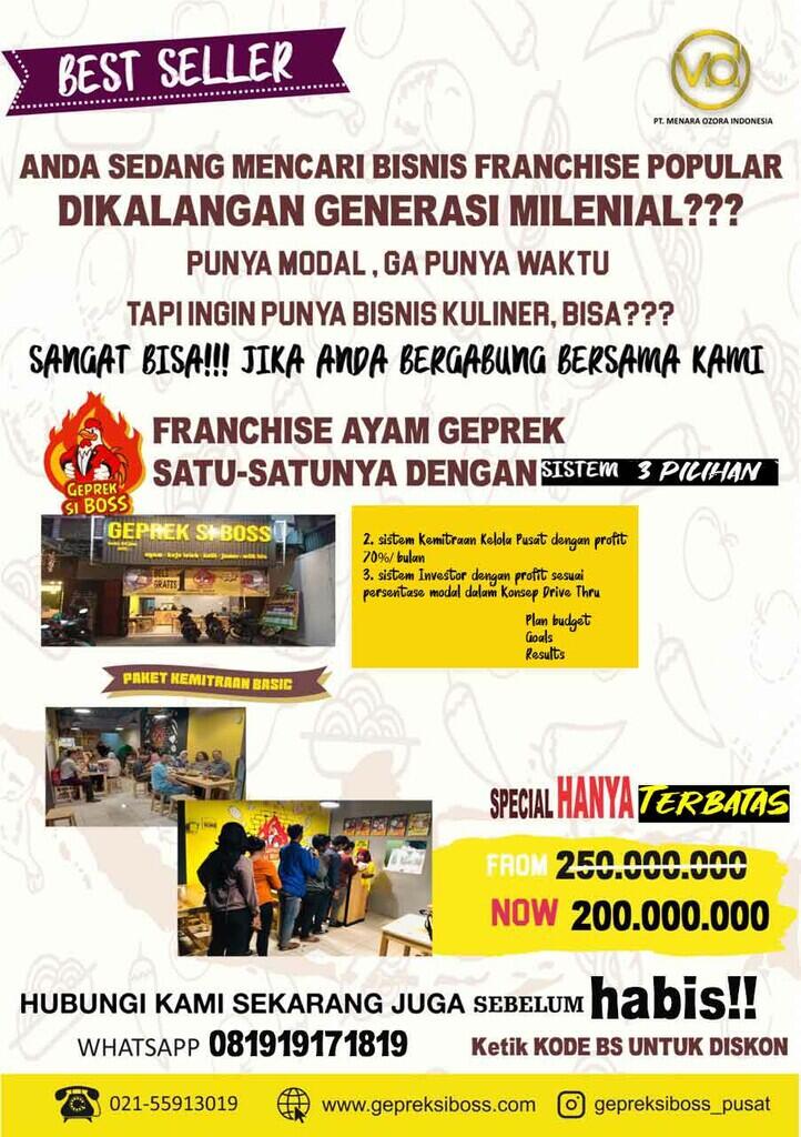 Ingin punya Bisnis langsung bisa jalan? Disini Bisnis Opportunity generasi Milenial!!