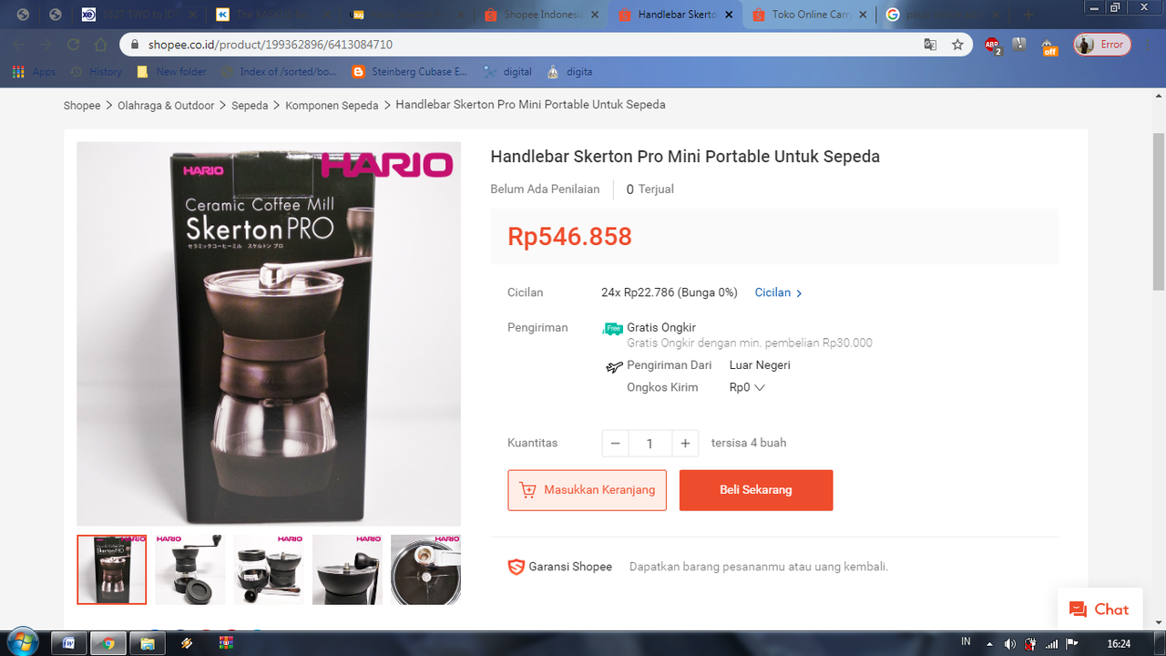 Hario Skerton Pro 500 rb-an !!!11! &#91;ini bukan dagang tapi diskusi &#93;