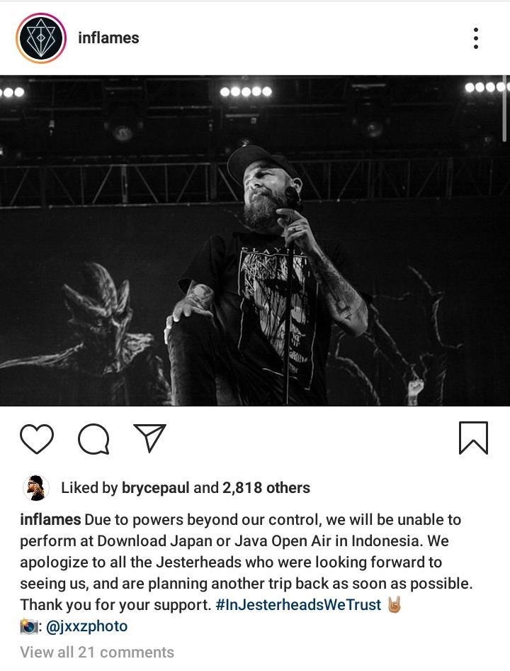 Event JAVA OPEN AIR - Thrashmetal Diatur Waktu Ulang Gegara Kasus Corona Di INDONESIA