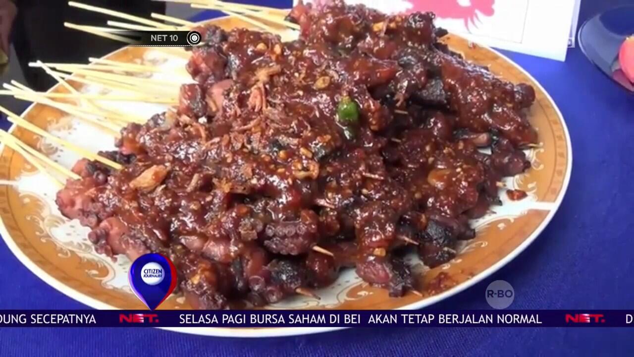 &#91; COC Regional : Makanan Tradisional &#93; Sate Gurita Seafood Kebanggaan Bengkulu