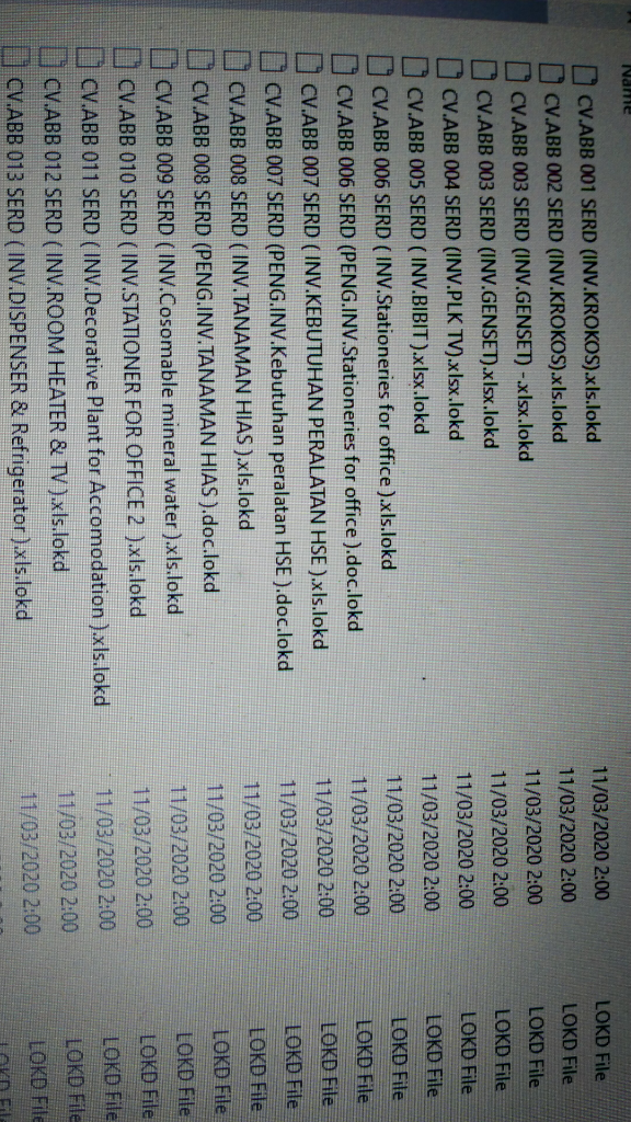 Bagaimana Mengembalikan File Yang Terinfeksi Virus Ramsomwer .Lokd