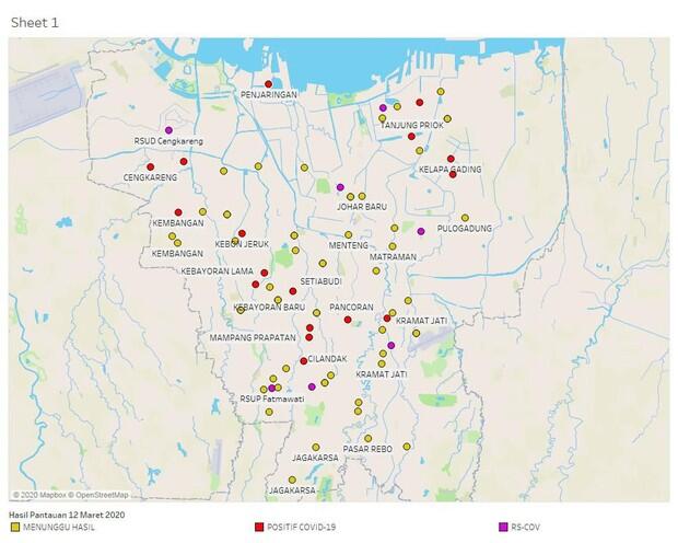 Anies Ungkap Peta Sebaran Corona di Jakarta, Ini Penampakannya 