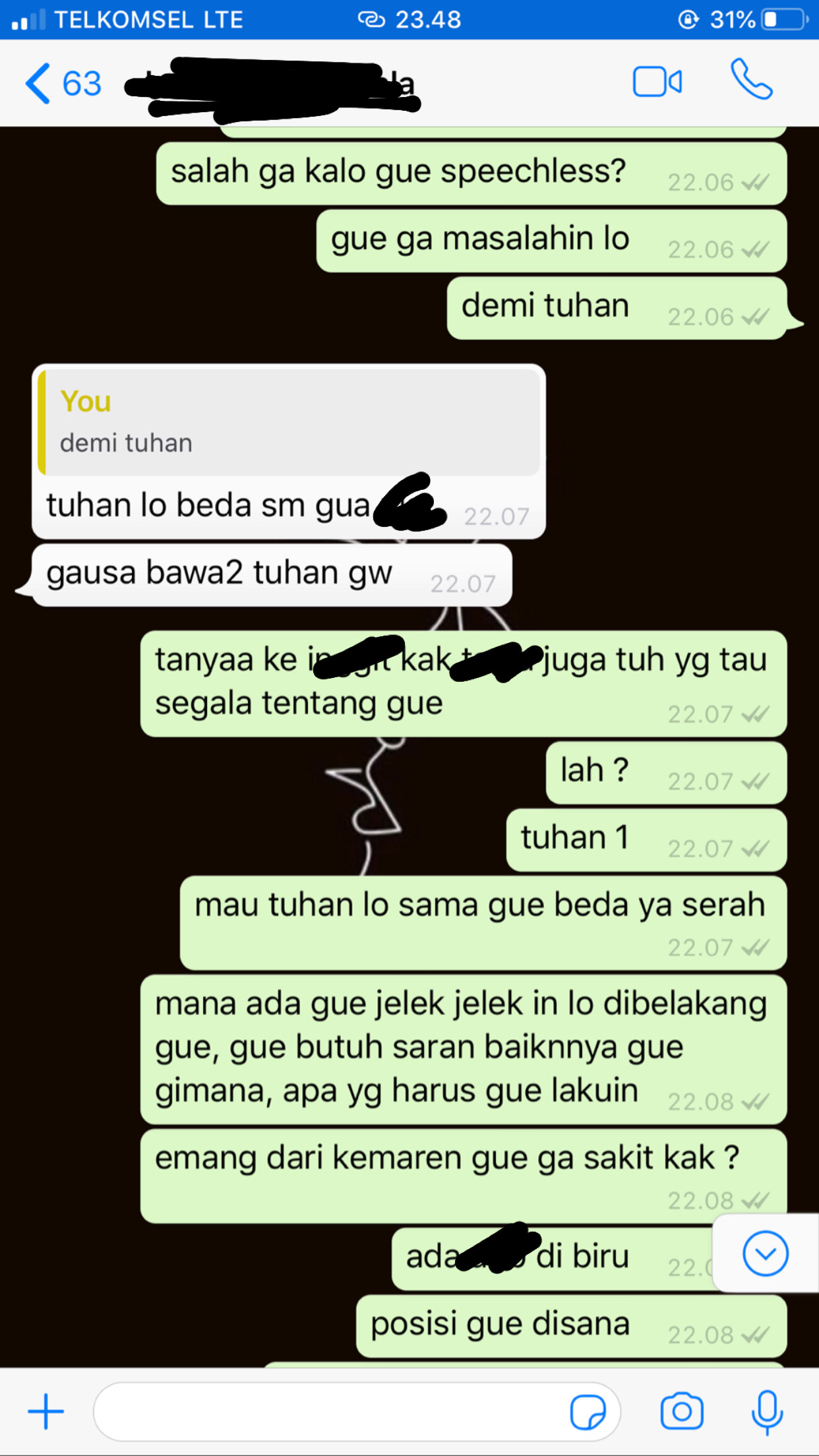 Cerita tentang yang lalu di hari ini part #2(sahabat having sex sama doi gue)