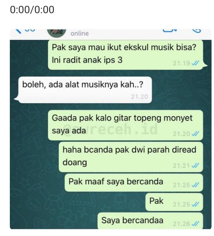 Chat Guru Dan Murid Bikin Ngakak!