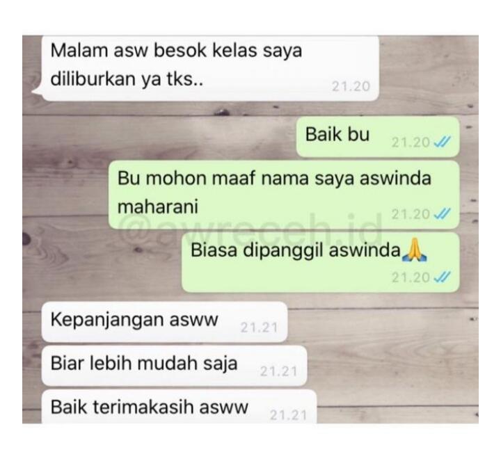 Chat Guru Dan Murid Bikin Ngakak!