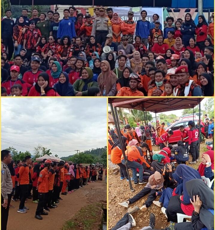 Kapolsek Nuha Menghadiri Giat Simulasi Tanggap Bencana Gempa Bumi
