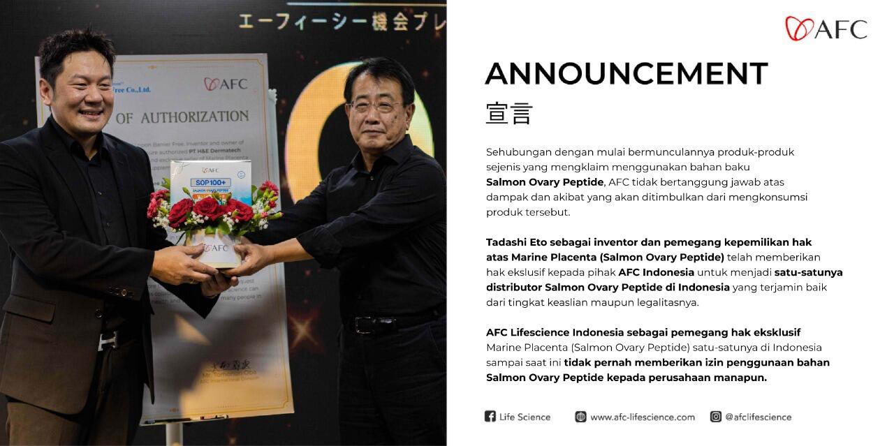 🔴 STOKIST AGEN DISTRIBUTOR RESMI PRODUK AFC SOP 100+ UTSUKUSHHII MEDAN 085277553117