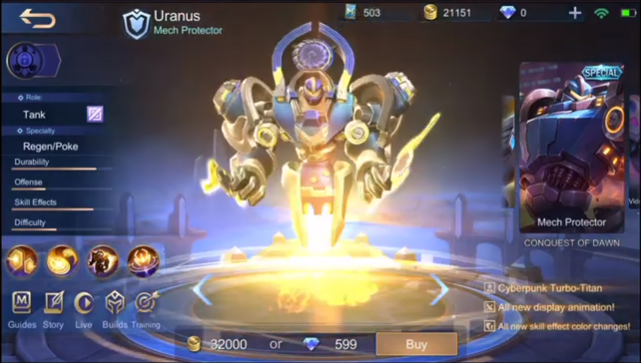 TOP 10 SKIN TANK YANG SPECIAL DARI GAME MOBILE LEGENDS