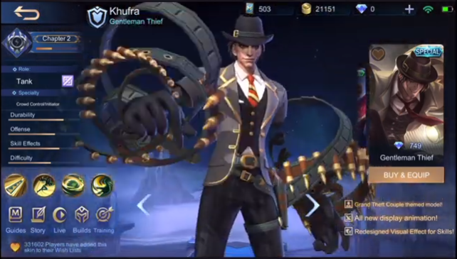 TOP 10 SKIN TANK YANG SPECIAL DARI GAME MOBILE LEGENDS