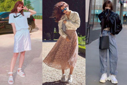 9 OOTD Tomboi &amp; Feminin ala Park Shin Hye, Seru Buat Jalan-Jalan!