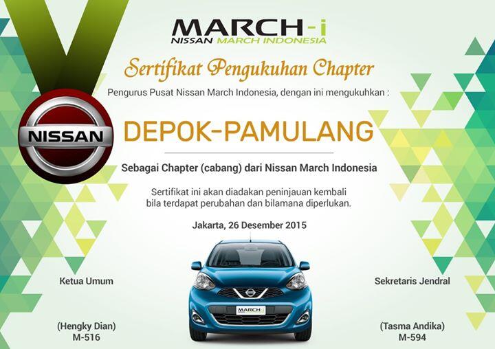 | March-I DEPAM | Nissan March Indonesia - Chapter Depok Pamulang on Kaskus
