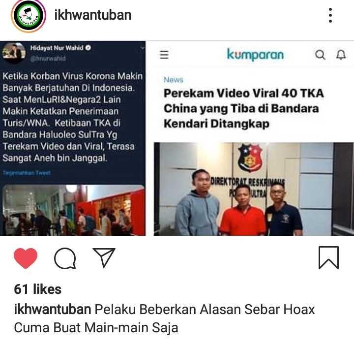 MUI Nyatakan Hoax terkait Virus Corona Haram