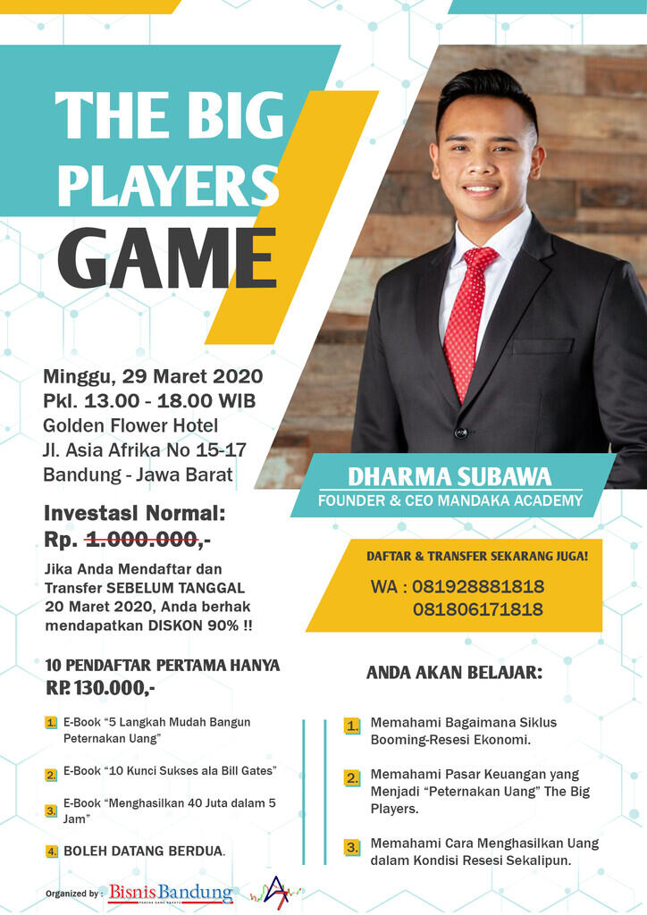 Event Bandung Seminar "“The Big Players Game”"
