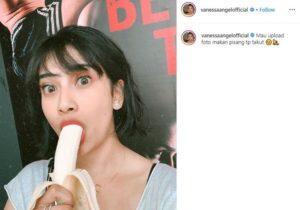 Bikin Tegak Berdiri! Ini 5 Gaya Makan Pisang Vanessa Angel Sebelum Ditangkap