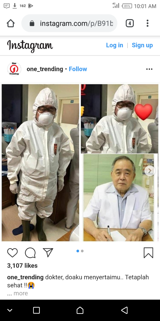 Rawat Pasien Covid-19, Dr Handoko Gunawan Tuai Simpati