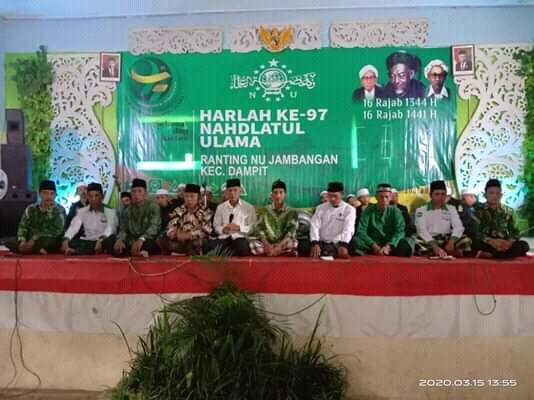 &#91;HEBAT&#93;!!!Desa Jambangan Peringati Harlah NU Ke-97 Hadirkan Bupati dan Ratusan Kader