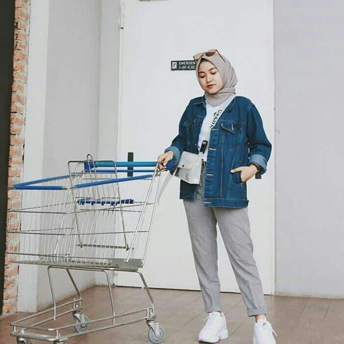 Inspirasi Style Hijab dengan Baggy Pants , Kekinian dan Stylish