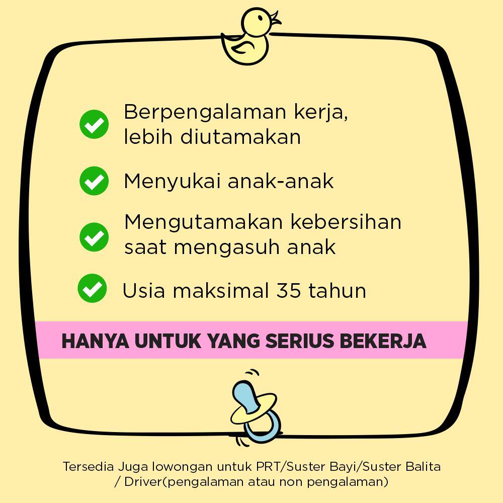 Lowongan Kerja Suster/Pengasuh Anak