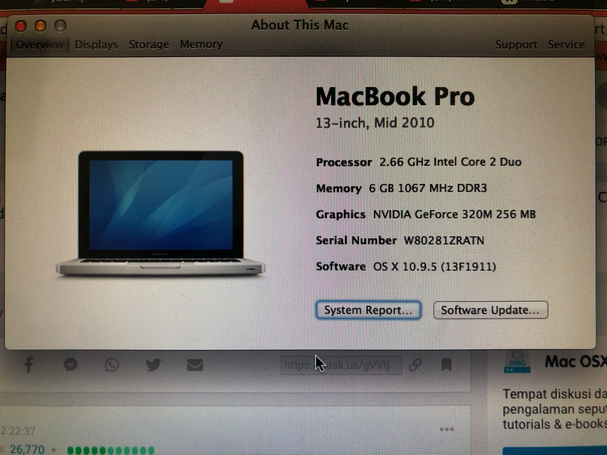 &#91;ask&#93; Mac Os Terakhir Yang Mendukung MBP Mid 2010