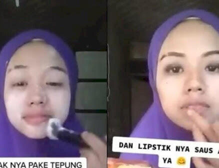 Tutorial Make Up Pakai Bahan Dapur Viral! Tuai Komentar Kocak Warganet