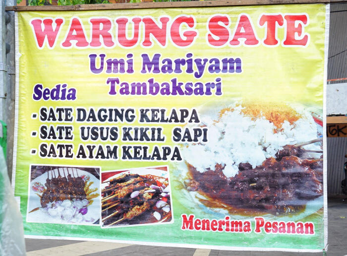 Sate Klopo Paling Enak Di Surabaya, Ondomohen lewat dan bisa pesen Gojek saat Corona