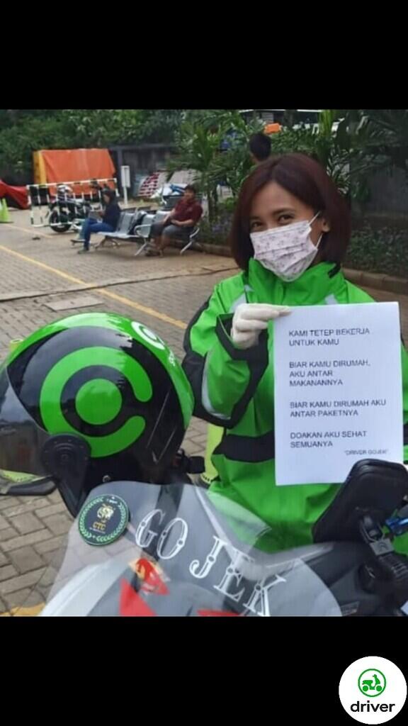 Bikin Mewek, Masih ada yang peduli dengan Abang Gojek (terkait Corona)