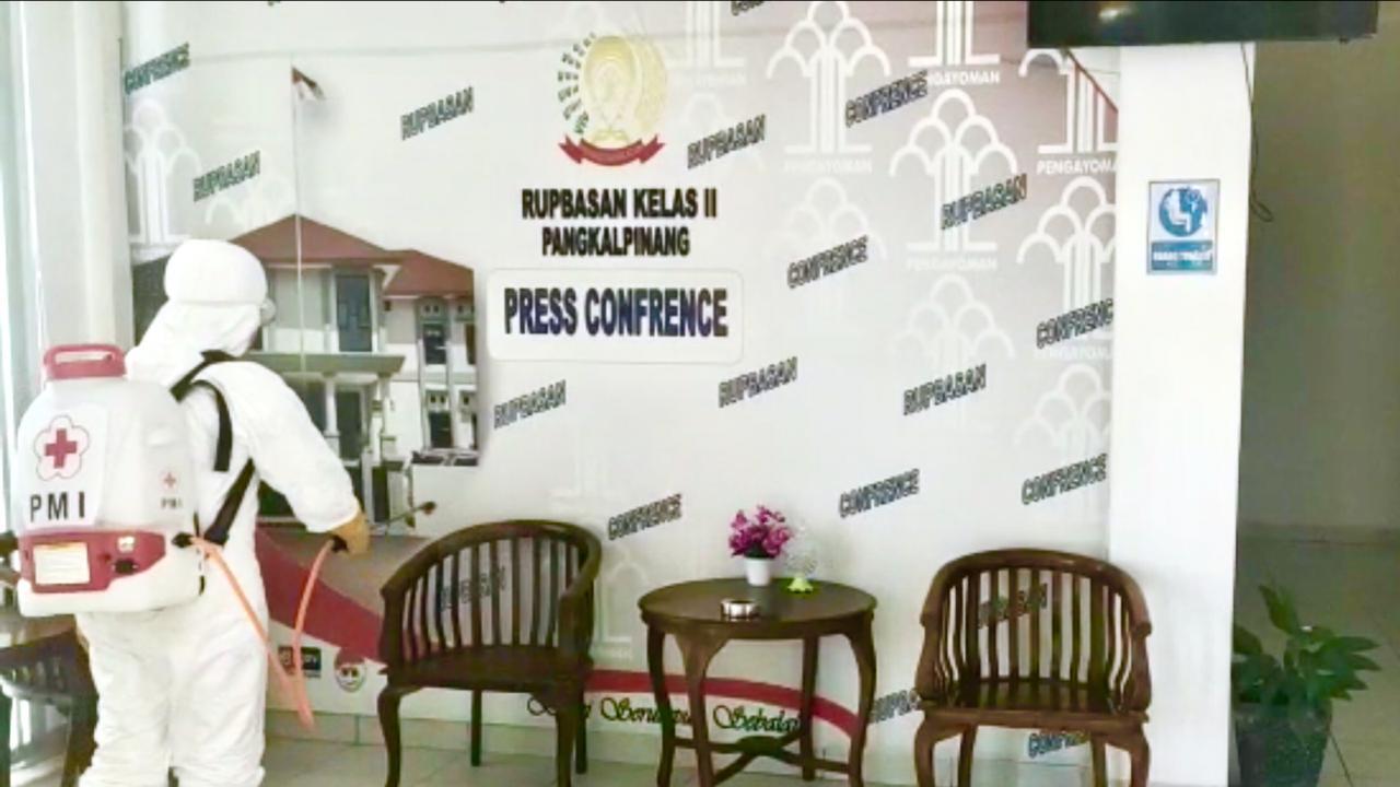 PMI Pangkalpinang Sambangi Rupbasan Untuk Cegah Penyebaran Covid-19