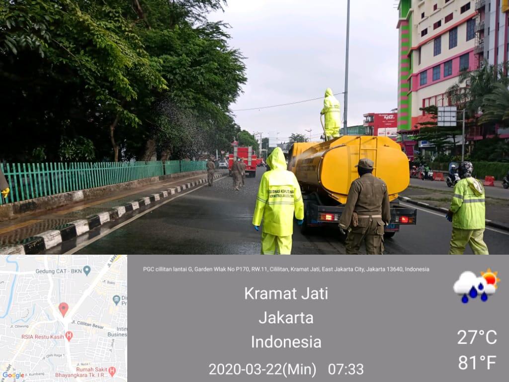 Bersatulah Jakarta Demi Satu Tujuan Yaitu Menanggulangi Corona, Semangat Petugas!