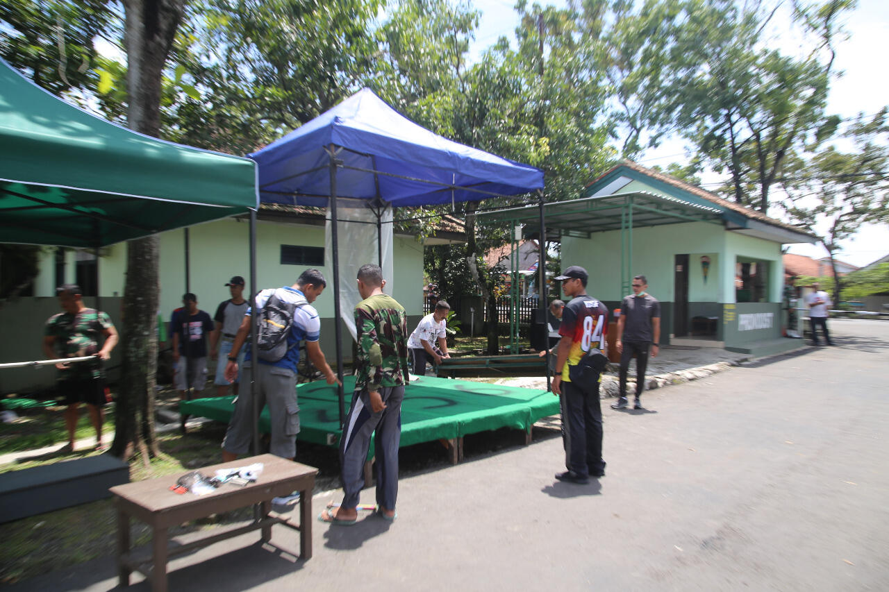Cegah Persebaran Virus, Korem Wijayakusuma Dirikan Unit/Ruang Disinfektan