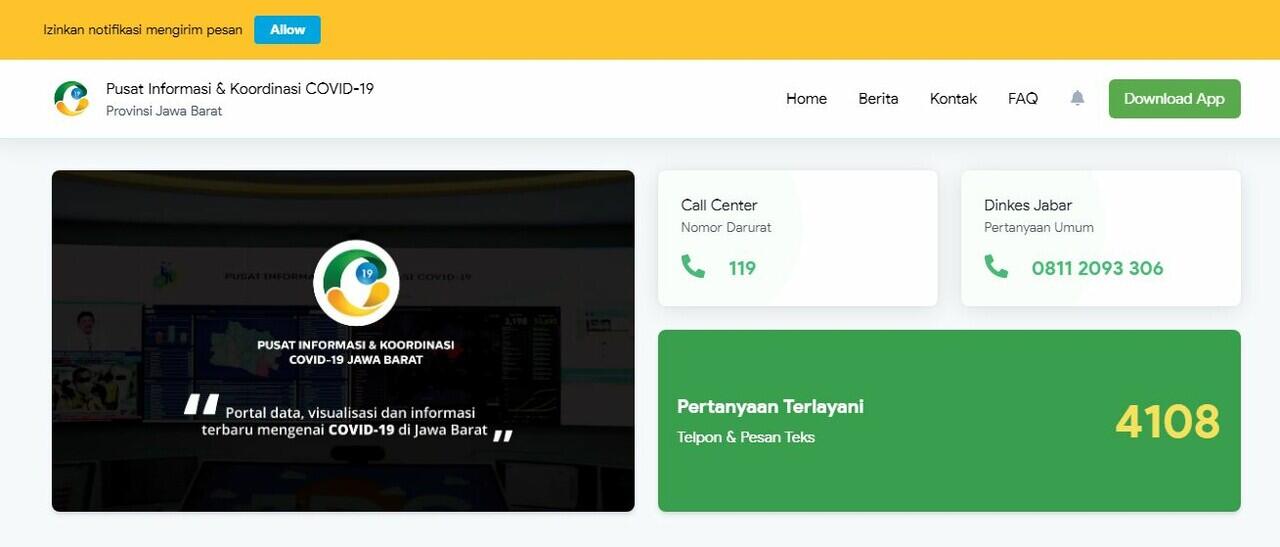 BERBAGAI WEBSITE UPDATE INFO COVID-19