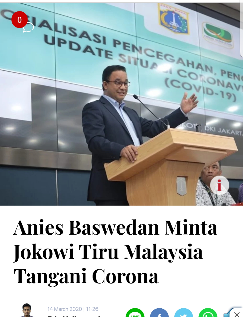 Tina Desak Anies Segera Alokasikan APBD Untuk Tangani Corona