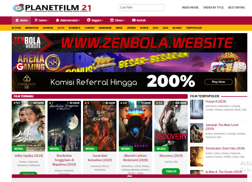 Bosan di Rumah? 8 Situs Film Bajakan Ini, Siap Menemani Kamu (Beserta Link)