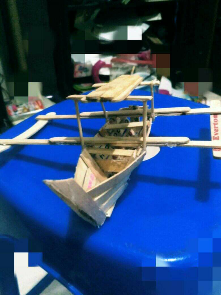 Kerajinan Tangan Dari Stick Ice Cream Jadi Perahu Keren, Mumpung Dirumah Yuk Buat Gan