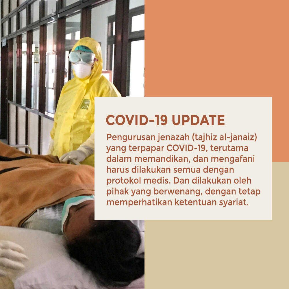 Pengurusan jenazah dilakukan oleh petugas yang berwenang