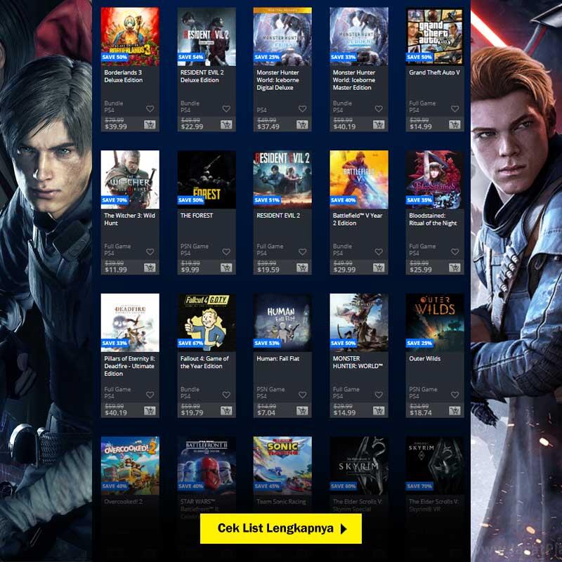 MEGA MARCH SALE 85% OFF HADIR DI PLAYSTATION STORE