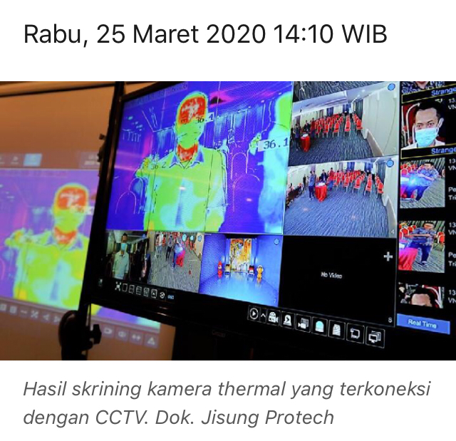 Cegah Corona dengan Kamera Thermal Lebih Disarankan, Ini Sebabnya