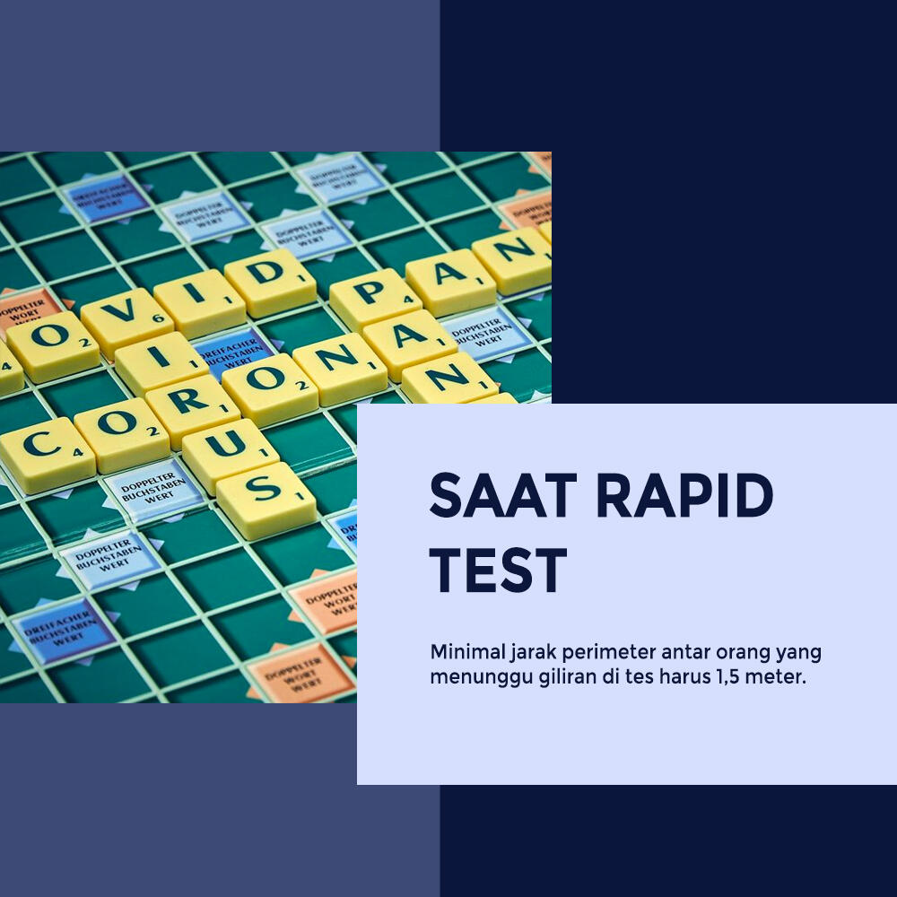 Saat Test Rapid Harus Tetap Jaga Jarak