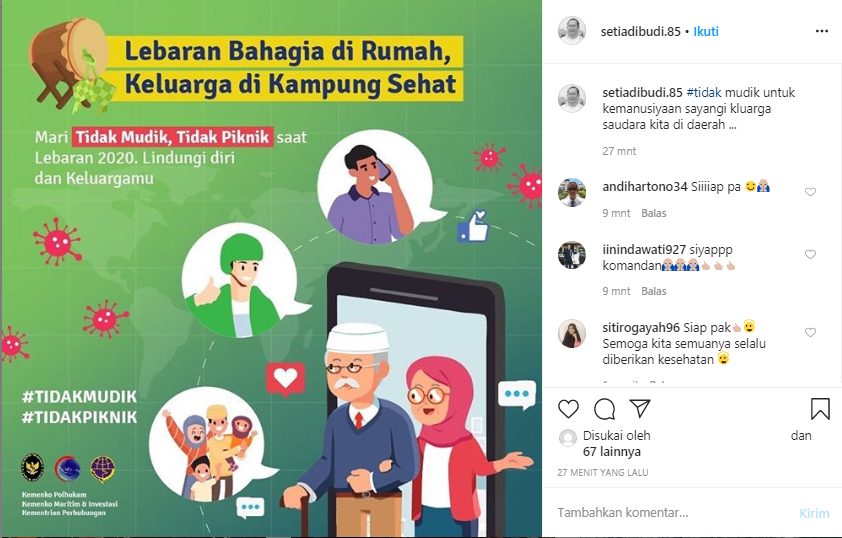 OK, Tahun 2020 Ini Nggak Usah Mudik Lebaran Gan!