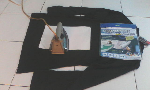 Membuat Sablon Baju Sederhana Mumpung Dirumah Dengan Transfer Paper